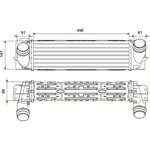 Chladič plniaceho vzduchu VALEO 881586