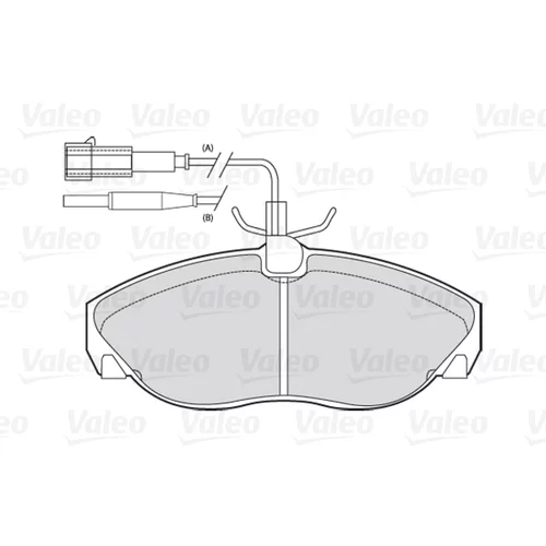 Sada brzdových platničiek kotúčovej brzdy 301010 /VALEO/ - obr. 1