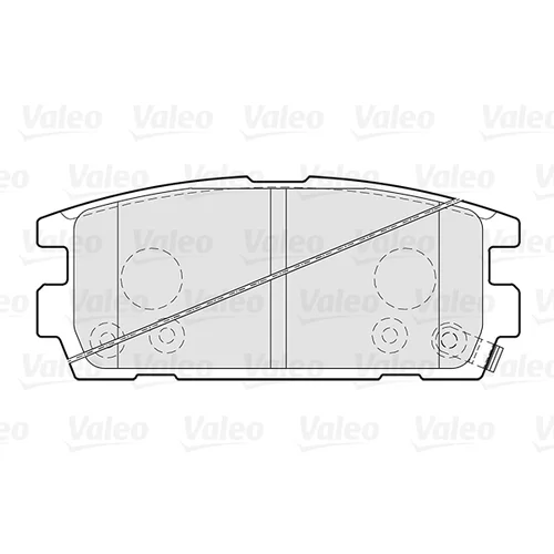 Sada brzdových platničiek kotúčovej brzdy 301024 /VALEO/ - obr. 1