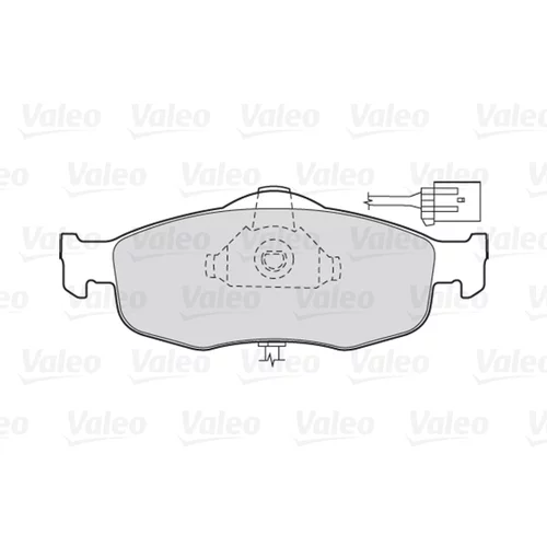Sada brzdových platničiek kotúčovej brzdy 301033 /VALEO/ - obr. 1