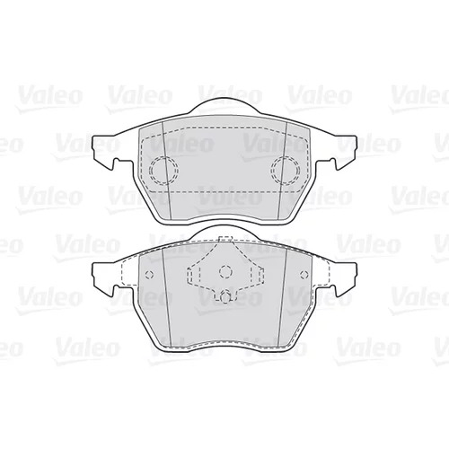 Sada brzdových platničiek kotúčovej brzdy 301355 /VALEO/ - obr. 1