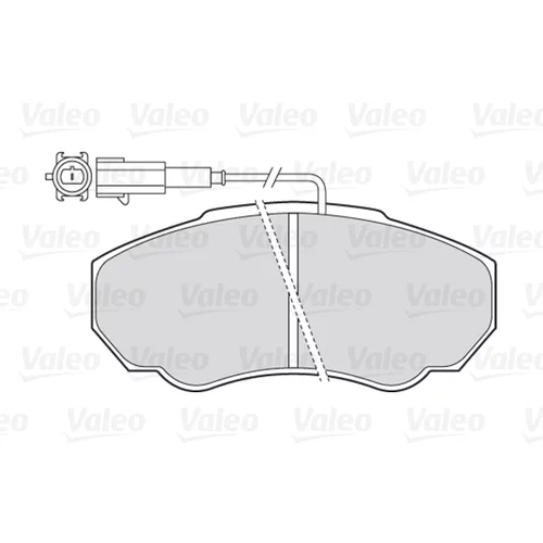 Sada brzdových platničiek kotúčovej brzdy 301568 /VALEO/ - obr. 1