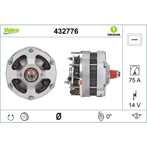 Alternátor VALEO 432776