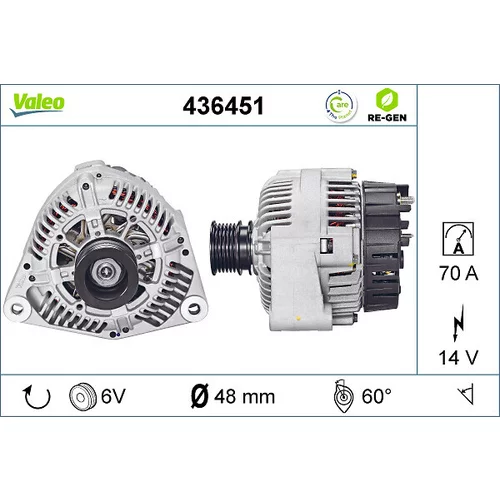 Alternátor VALEO 436451