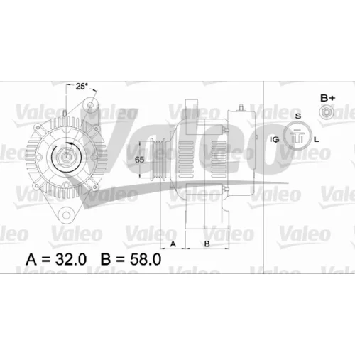 Alternátor 436515 /VALEO/ - obr. 1