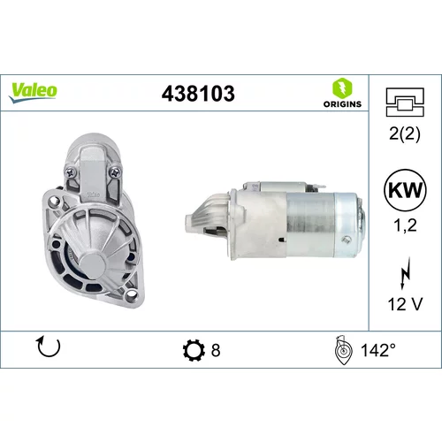 Štartér VALEO 438103