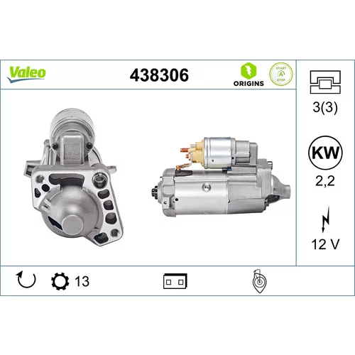 Štartér VALEO 438306
