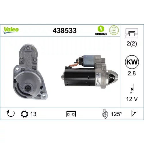 Štartér VALEO 438533