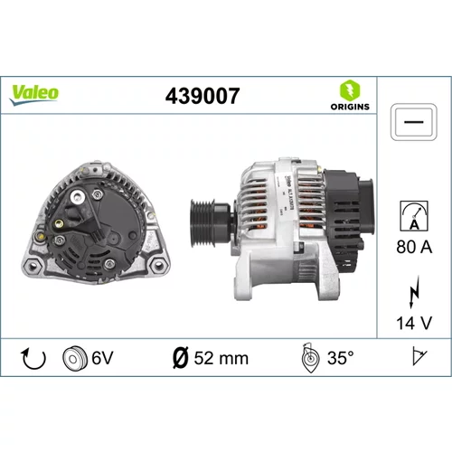 Alternátor VALEO 439007