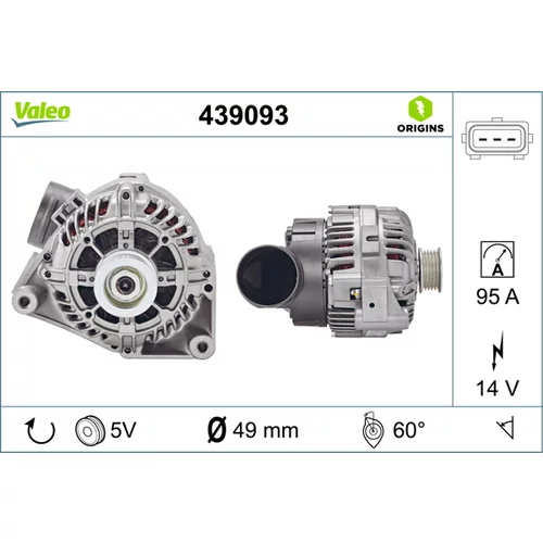 Alternátor VALEO 439093