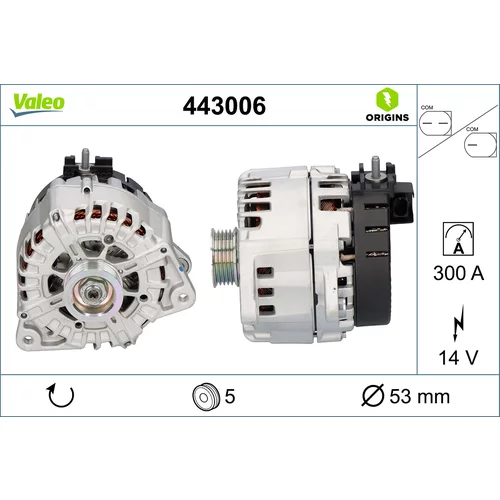 Alternátor VALEO 443006