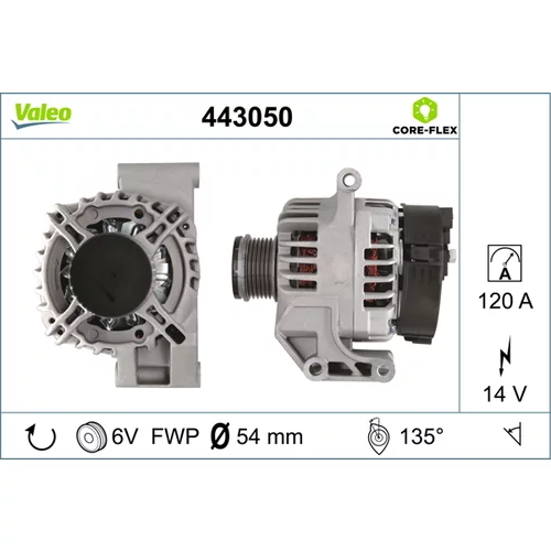 Alternátor VALEO 443050