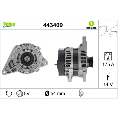 Alternátor VALEO 443409