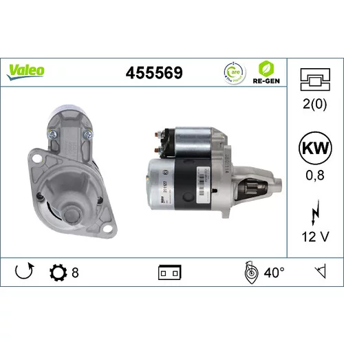 Štartér VALEO 455569