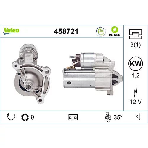 Štartér VALEO 458721