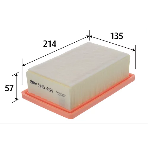 Vzduchový filter VALEO 585454