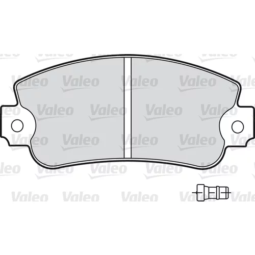 Sada brzdových platničiek kotúčovej brzdy VALEO 598160