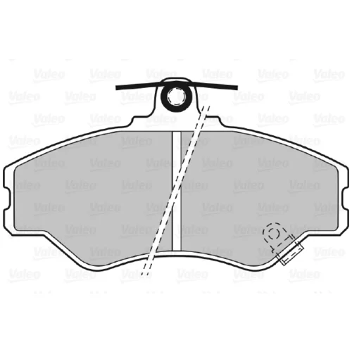 Sada brzdových platničiek kotúčovej brzdy 598634 /VALEO/ - obr. 1
