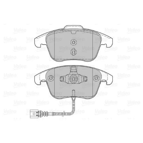 Sada brzdových platničiek kotúčovej brzdy 601036 /VALEO/ - obr. 1