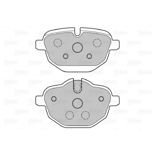Sada brzdových platničiek kotúčovej brzdy 601385 /VALEO/ - obr. 1