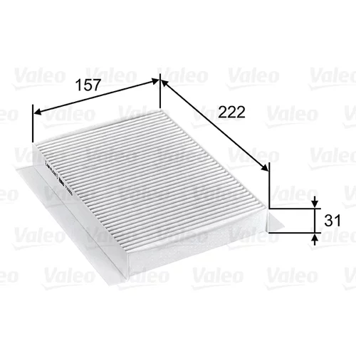 Filter vnútorného priestoru VALEO 715809