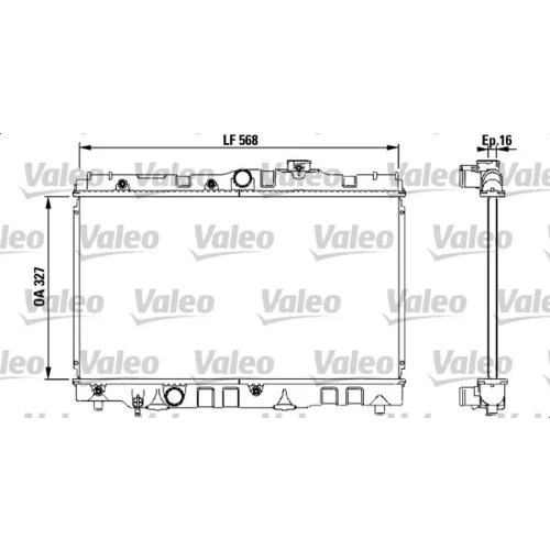 Chladič motora VALEO 731119