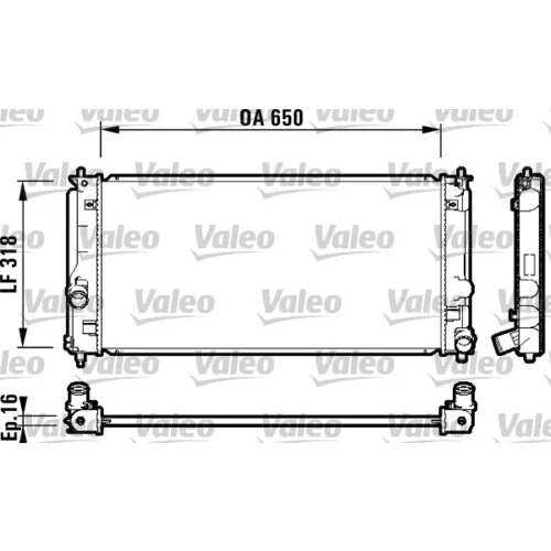 Chladič motora VALEO 732413