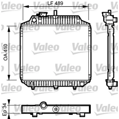 Chladič motora VALEO 732442