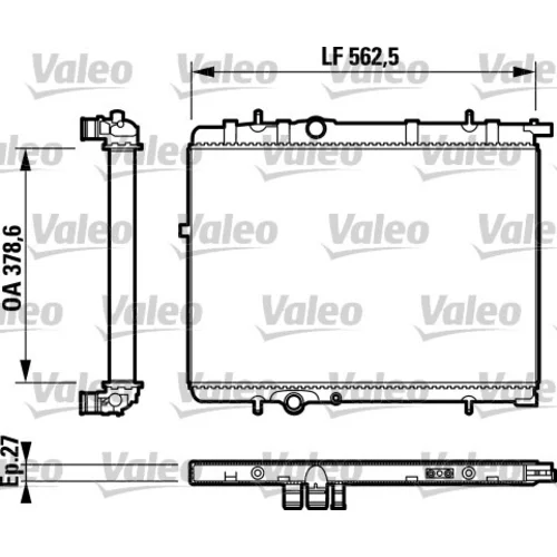 Chladič motora VALEO 732893