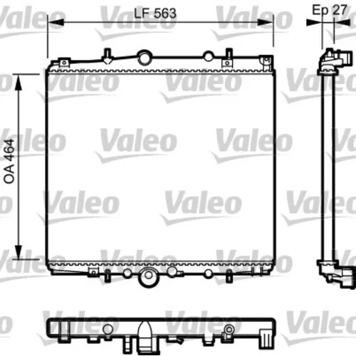 Chladič motora VALEO 732945