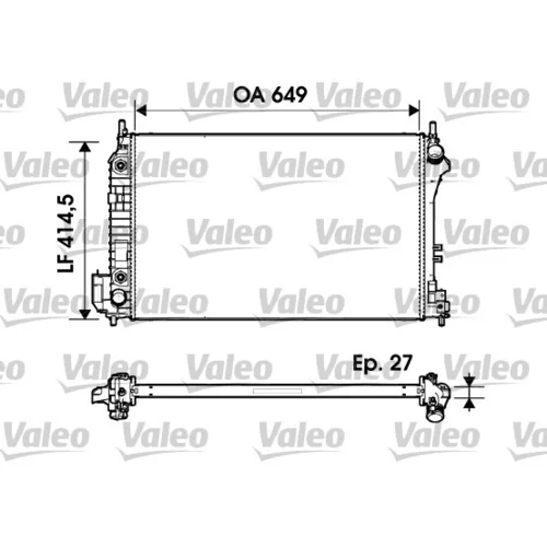Chladič motora VALEO 732947