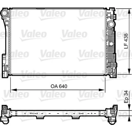 Chladič motora VALEO 735292