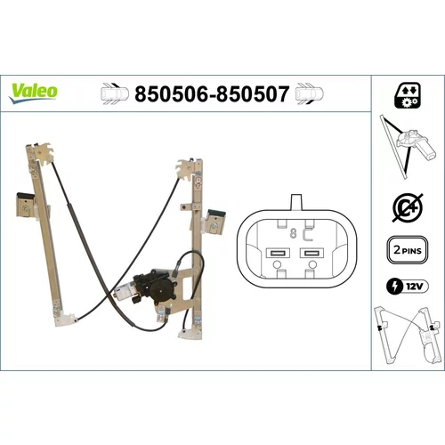 Mechanizmus zdvíhania okna VALEO 850506