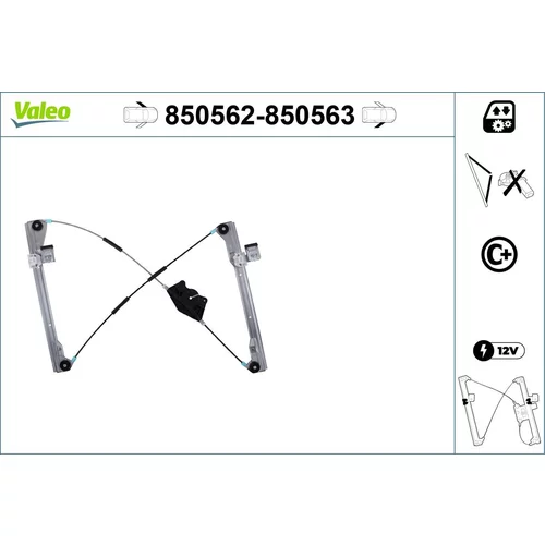 Mechanizmus zdvíhania okna VALEO 850562