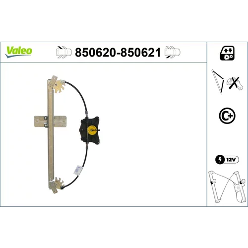 Mechanizmus zdvíhania okna VALEO 850620