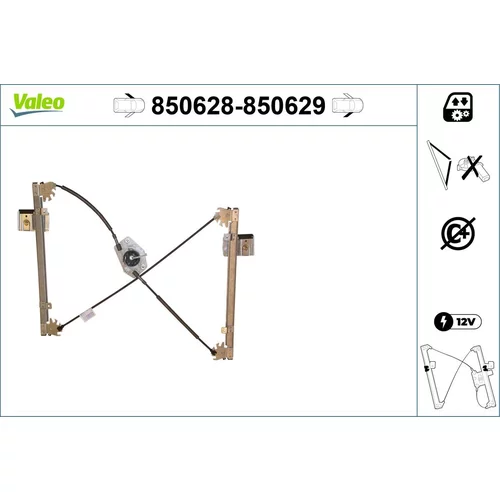 Mechanizmus zdvíhania okna VALEO 850628