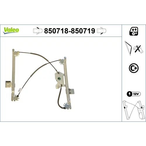 Mechanizmus zdvíhania okna VALEO 850718