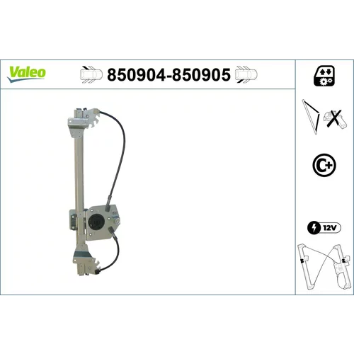 Mechanizmus zdvíhania okna VALEO 850904