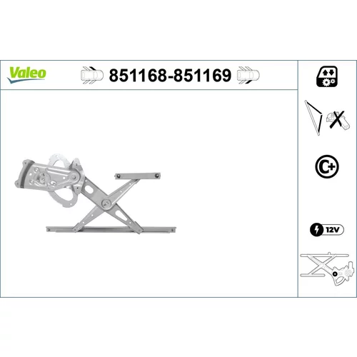 Mechanizmus zdvíhania okna VALEO 851168