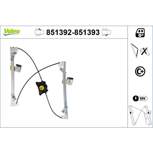 Mechanizmus zdvíhania okna VALEO 851392