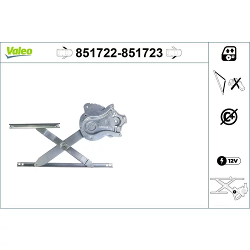 Mechanizmus zdvíhania okna VALEO 851722