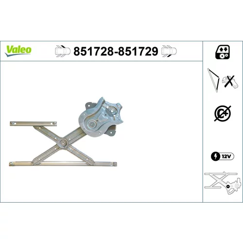Mechanizmus zdvíhania okna VALEO 851728