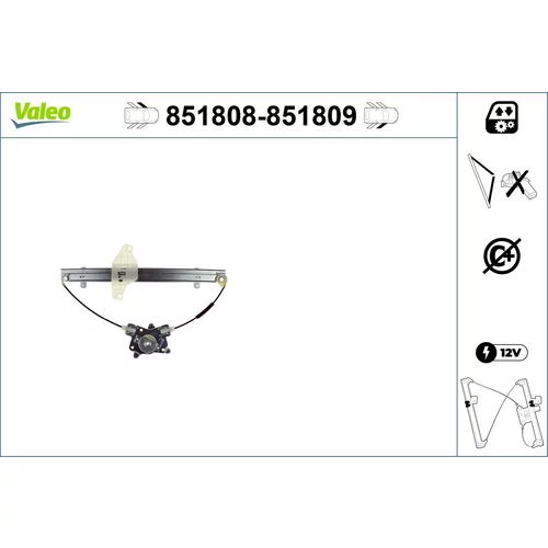 Mechanizmus zdvíhania okna VALEO 851808
