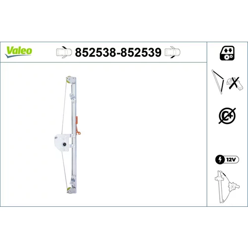 Mechanizmus zdvíhania okna VALEO 852538