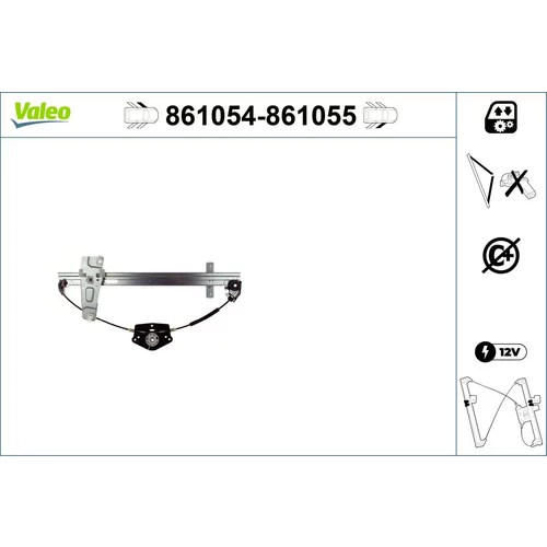 Mechanizmus zdvíhania okna VALEO 861054