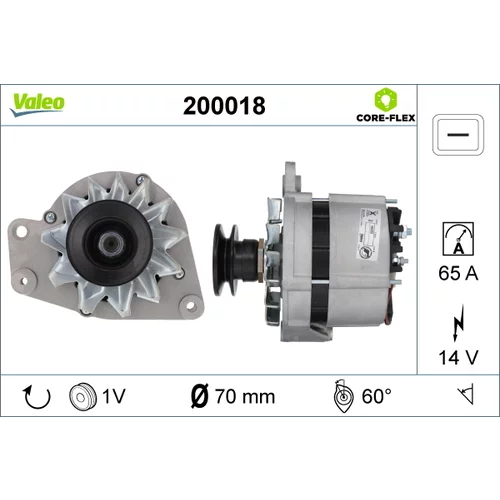 Alternátor 200018 /VALEO/
