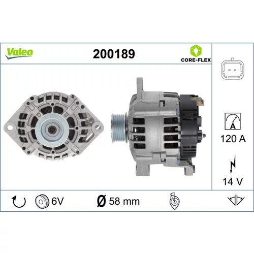 Alternátor VALEO 200189