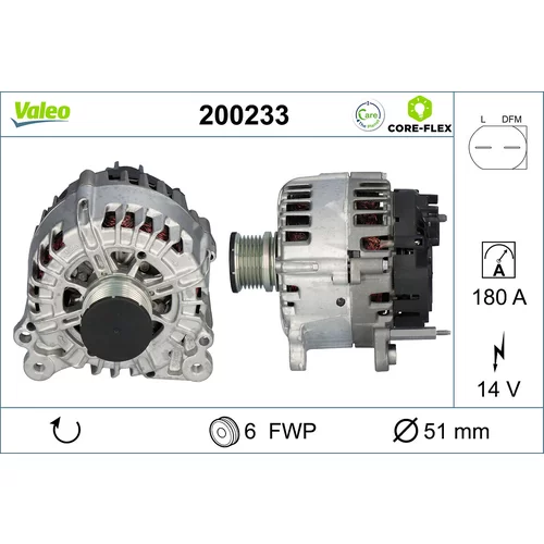 Alternátor VALEO 200233