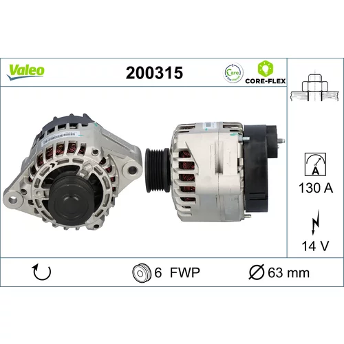 Alternátor VALEO 200315