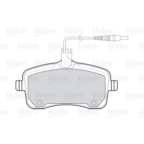 Sada brzdových platničiek kotúčovej brzdy 301662 /VALEO/ - obr. 1